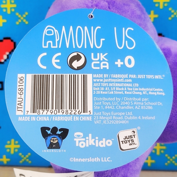 Among Us Purple Crewmate 7" with Golden Crown Series 2 Video Game Toy Plush NWT - Picture 7 of 7